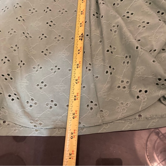 Hearts & Heels Sage Green Floral Smocked Babydoll Mini Dress Coquette Milkmaid - Picture 10 of 10